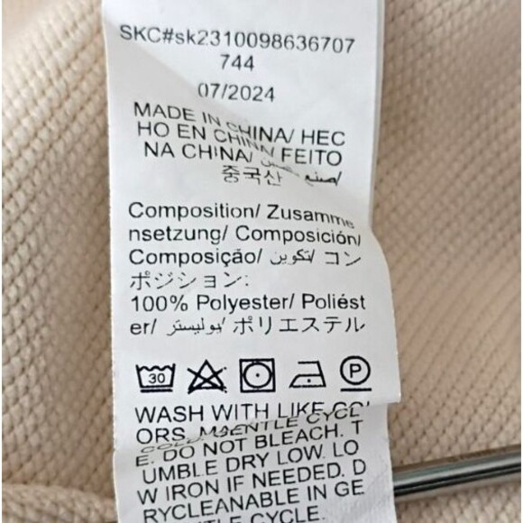 Hoodie Size Girl's 16 Beige Long Sleeve Kangaroo Pocket Raised California Y2K - Picture 12 of 13